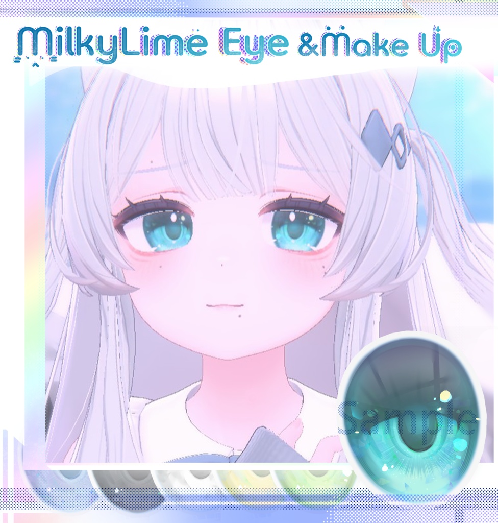 ::【N_op】ライム- LIME Eye + Make UP! Texture :: image