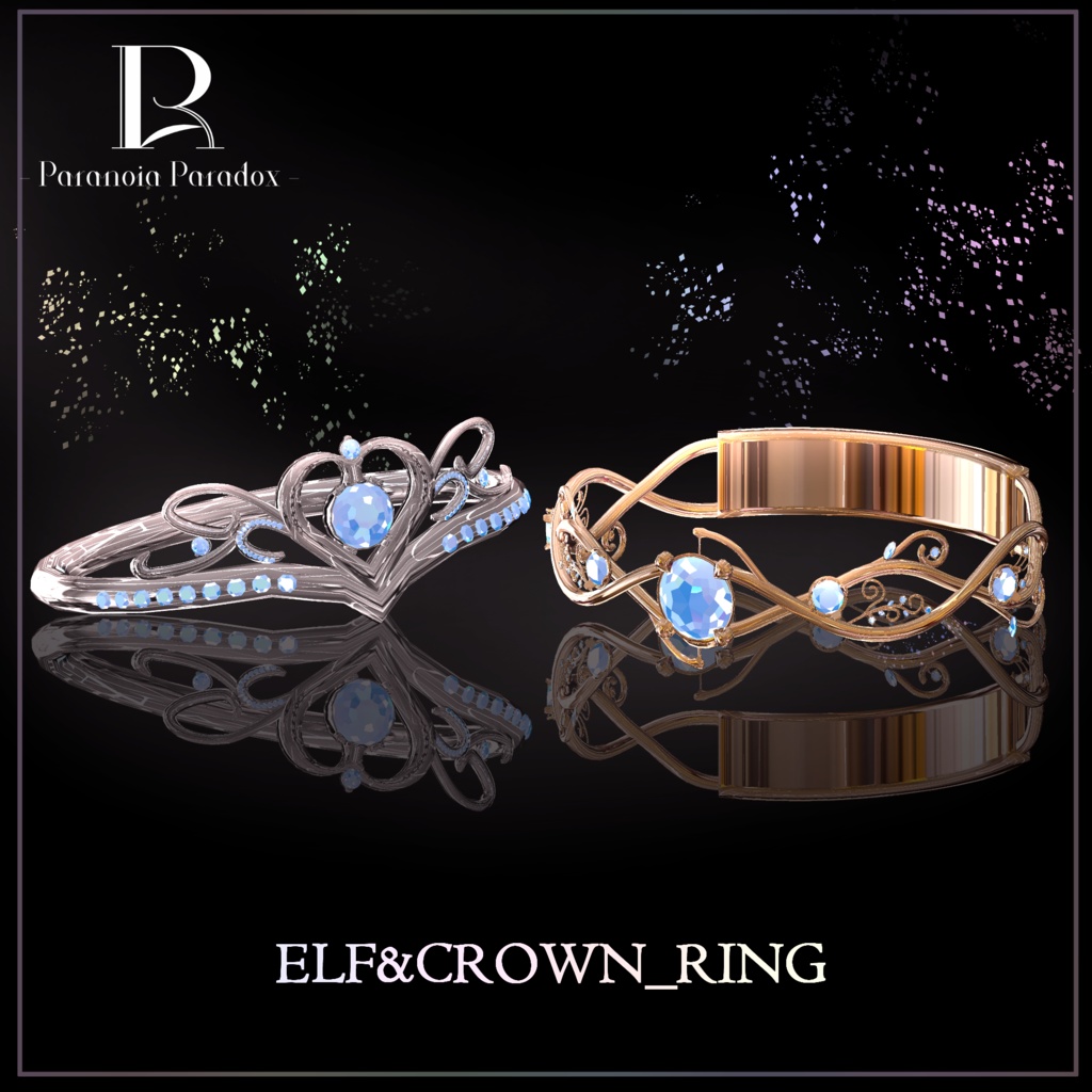 Elf&Crown_Ring 『3Dモデル』 image