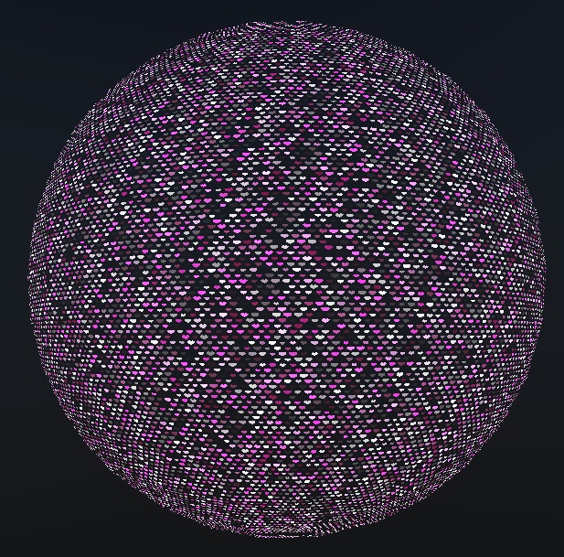 ハート模様を追加できるマテリアル＋ミラーボール / Heart Material＋ MirrorBall image