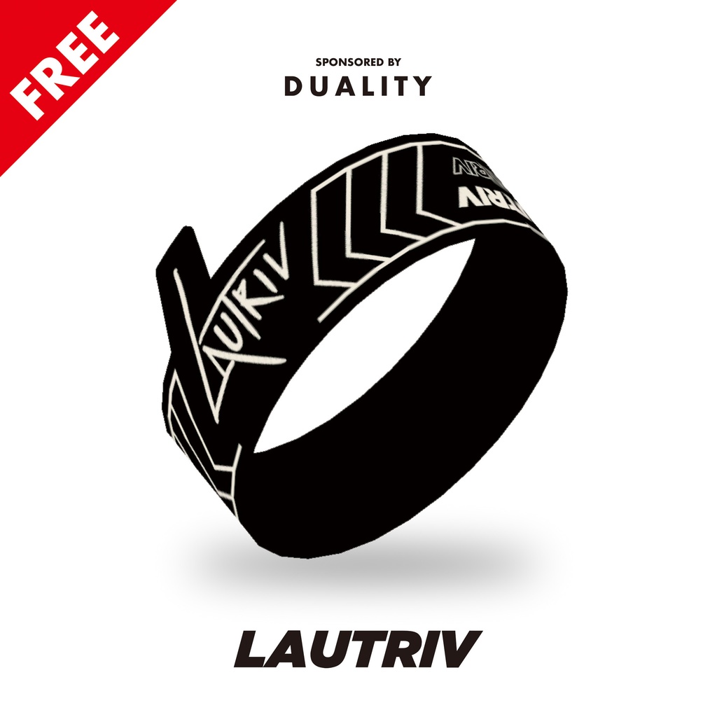 【LAUTRIV】ラバーバンド・缶バッジ 【無料】#duality_booth image