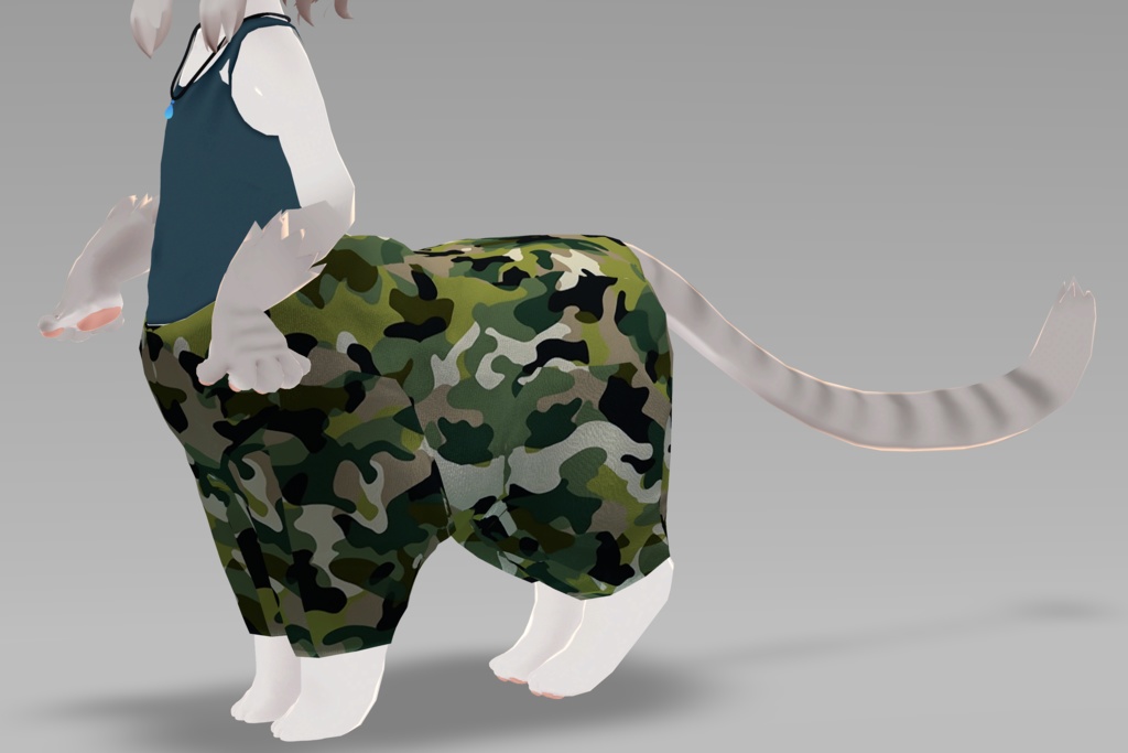 【にゃんたうろす対応】サルエルパンツ（習作） image