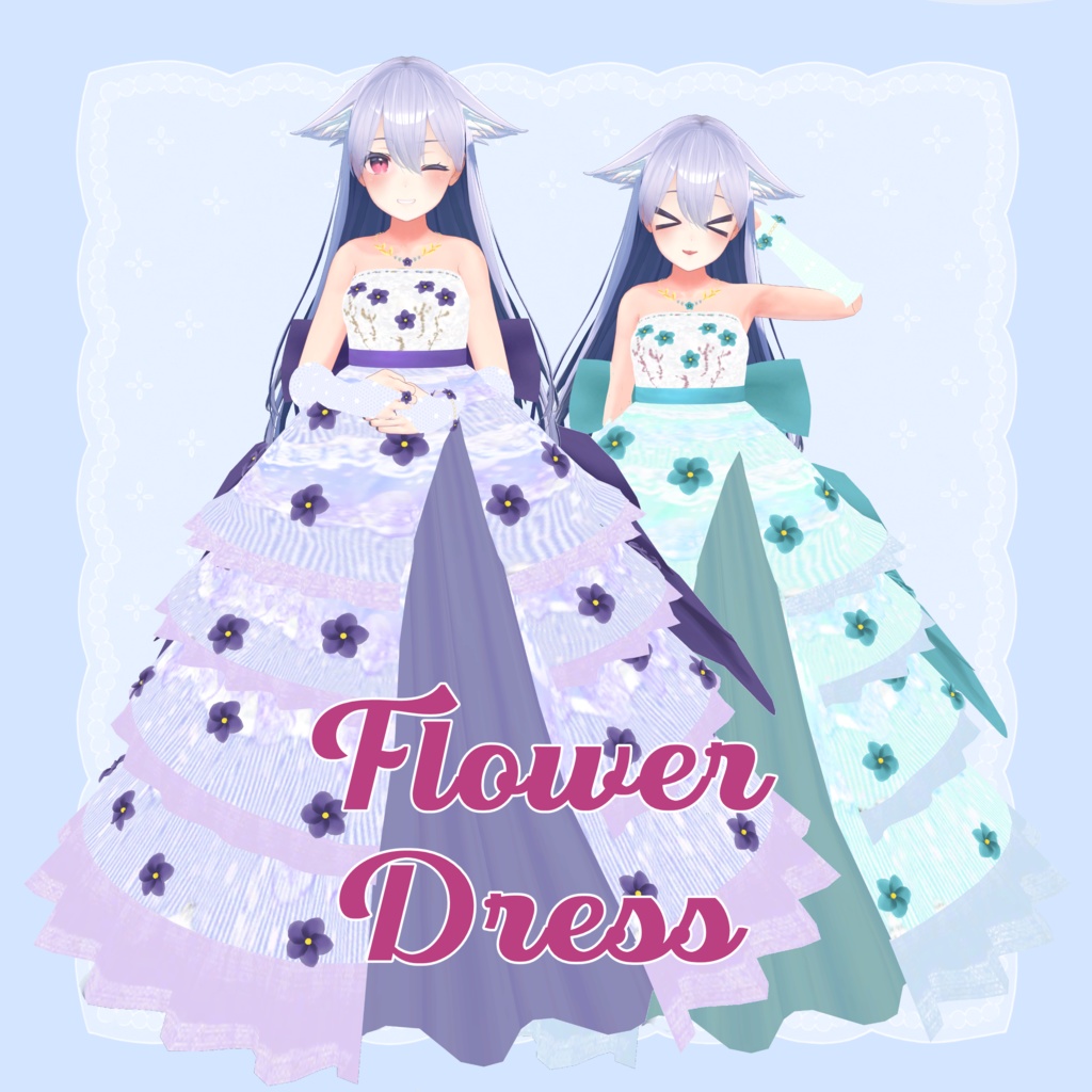桔梗ちゃん想定衣装 Flower Dress♡(8カラー) image