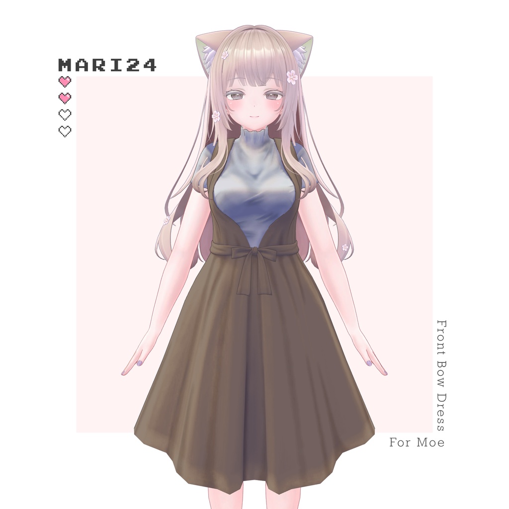 【萌用】リボン付きワンピ image