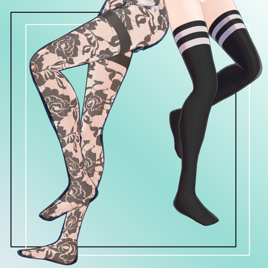 Stockings and Knee-High Socks Set image
