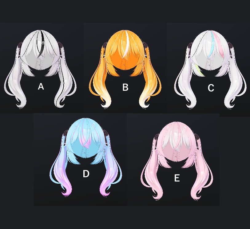 [FREE] Karin Hair Texture Set  ヘアテクスチャセット「カリン」 image