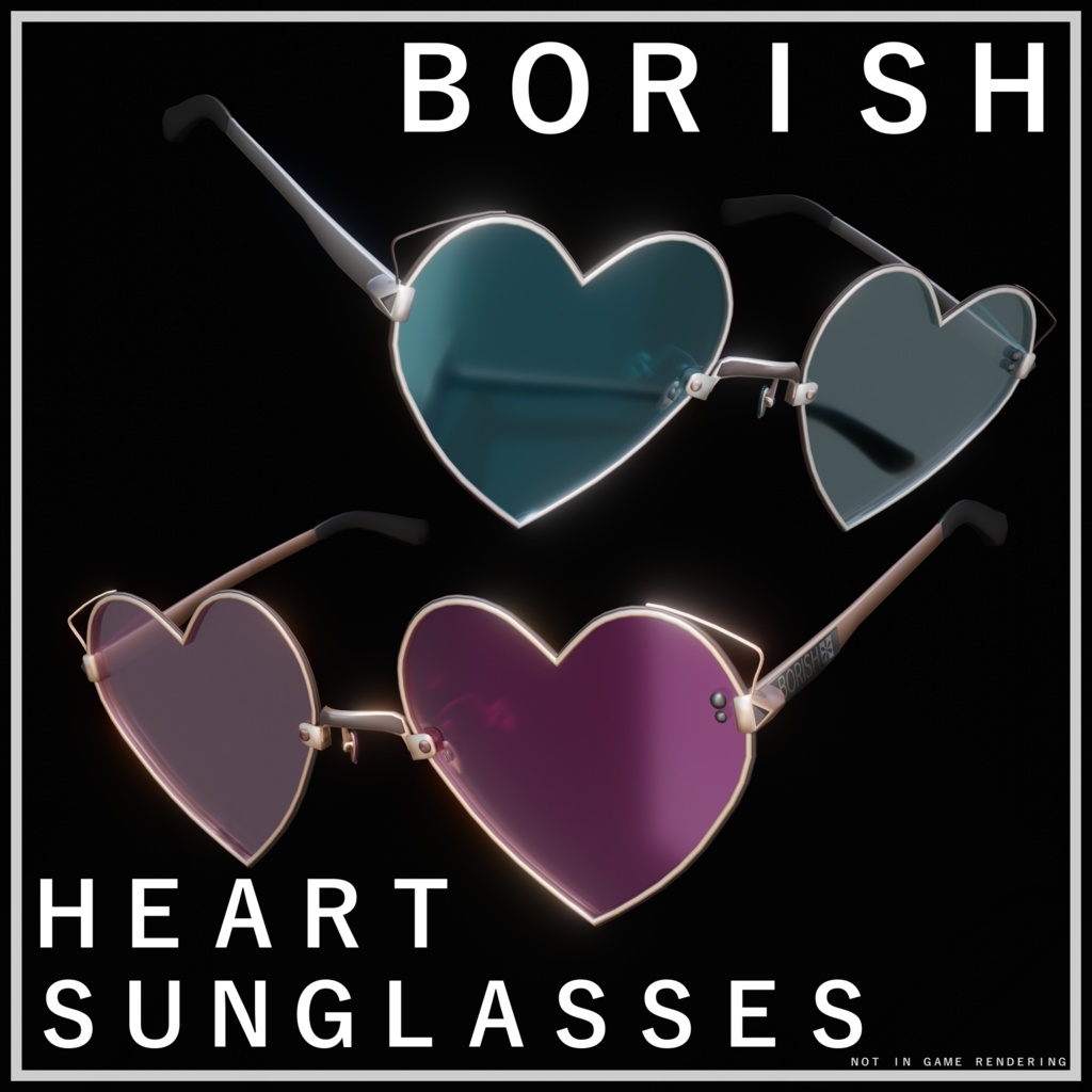[VRChat] Heart Sunglasses image