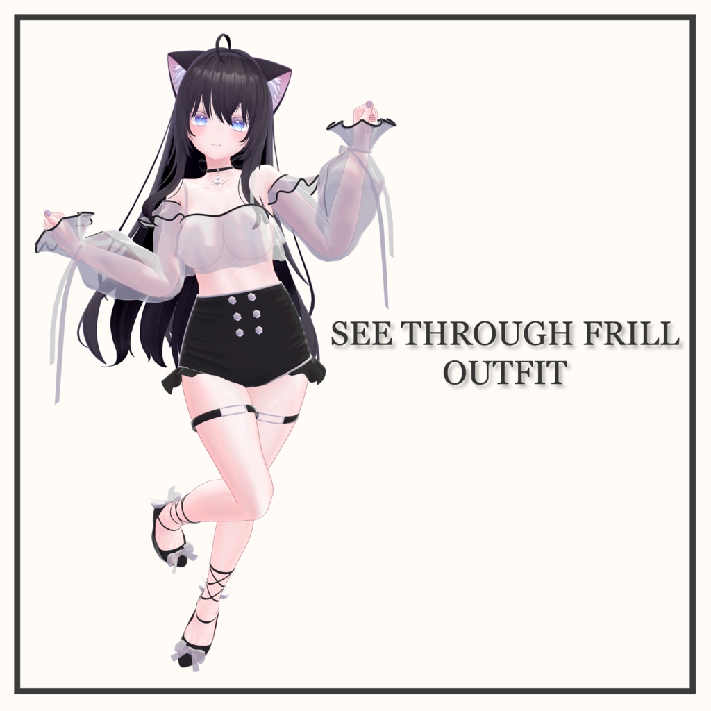 [ PB ] [ SEE THROUGH FRILL OUTFIT ] MOE image