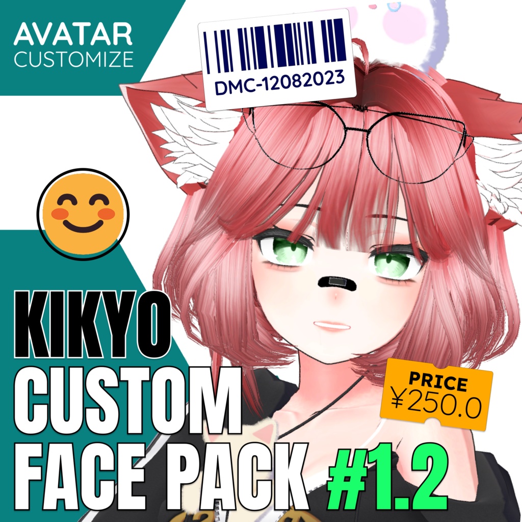 [桔梗/Kikyo] Default Face + 25 Expressions Pack (Bonus Included) image