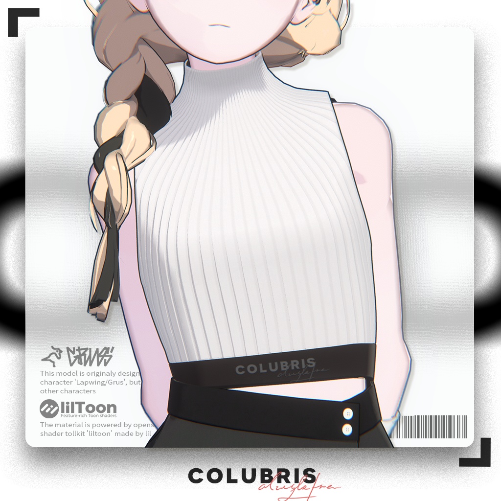 Top -「Sleeveless High-Neck Tight-fitting Top」For Grus/Lapwing/Helvetica/Lowtus image
