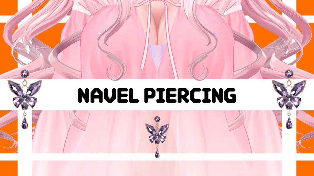 [FREE]butterfly navel piercing image