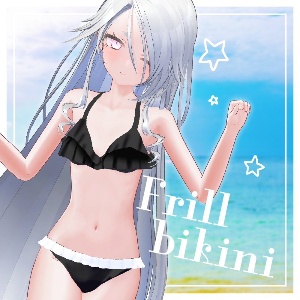 [For Zome-chan] Frilly swimsuit image