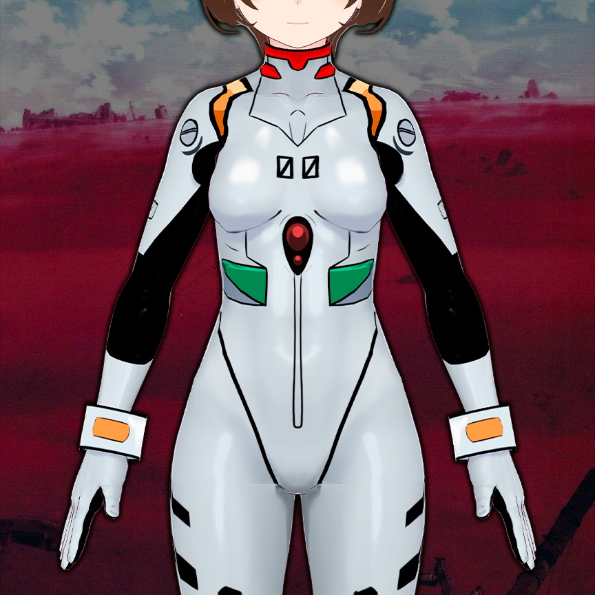 【VRoid】Rei Plug Suit Costume from Neon Genesis Evangelion image