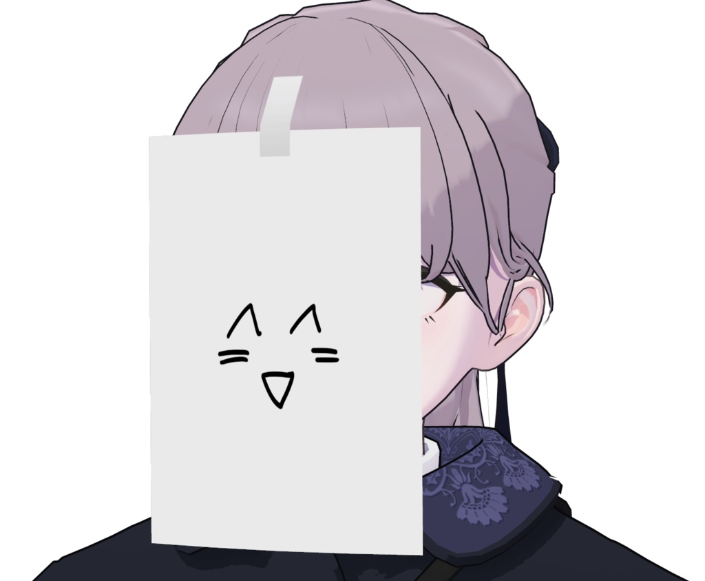 [無料]　顔に貼る紙 image