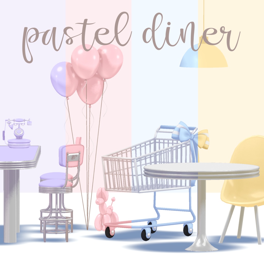 Pastel Diner [8 Items in Total] image