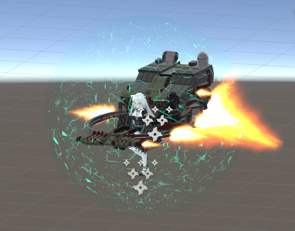 【無料】 【VRC想定】【ますきゃっと向け】特務無人機体AAP07バルテウス風装備 image