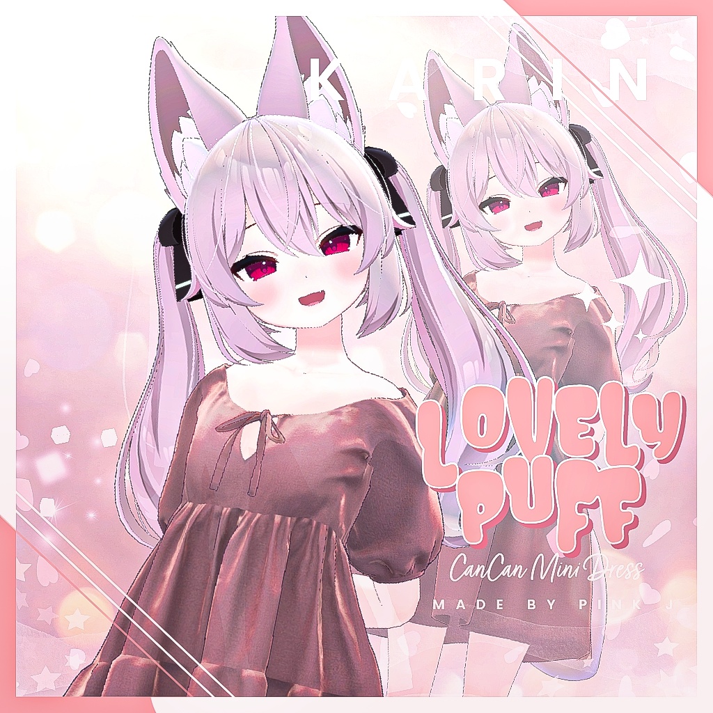 [Karin] Lovely Puff CanCan Mini Dress image