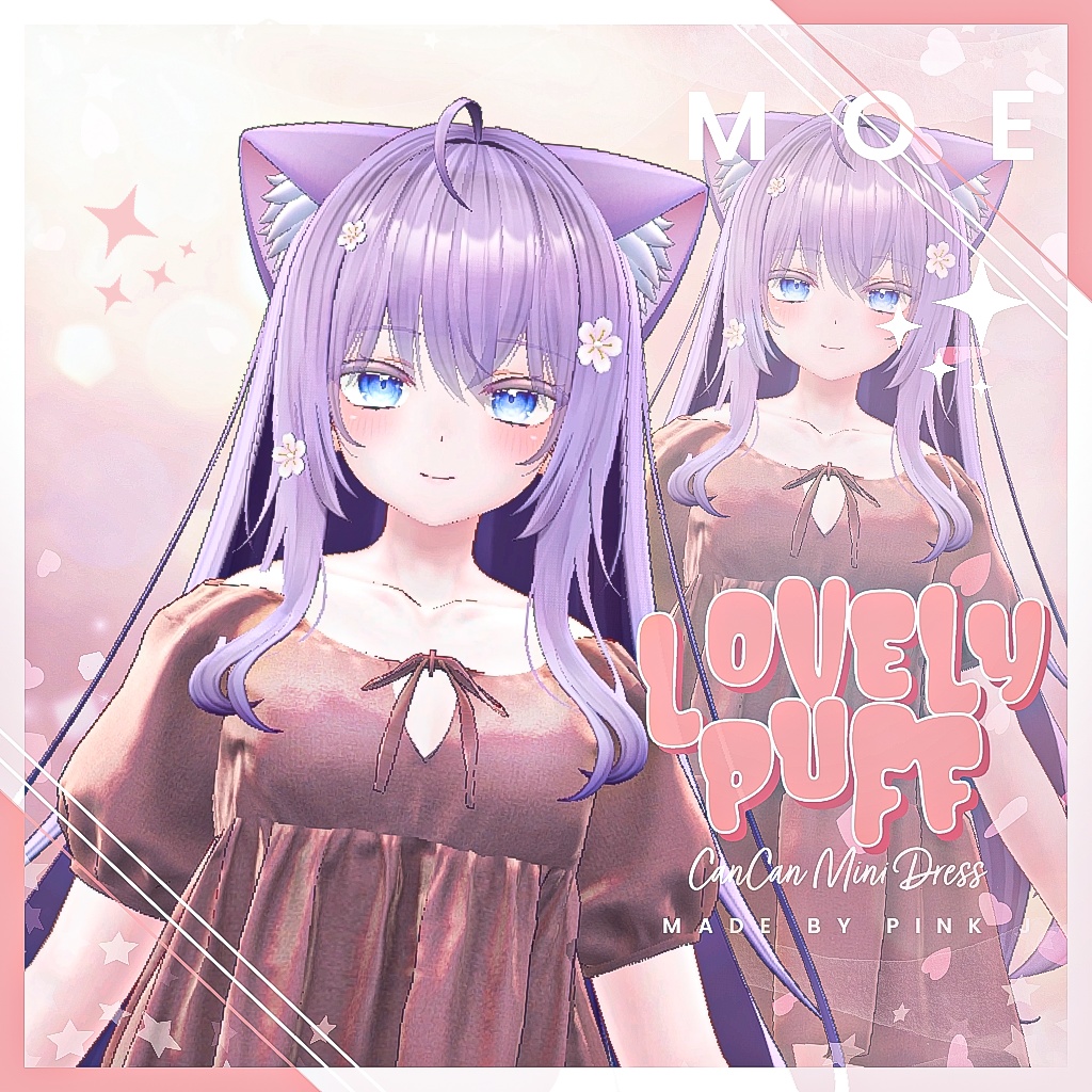 [Moe] Lovely Puff CanCan Mini Dress image