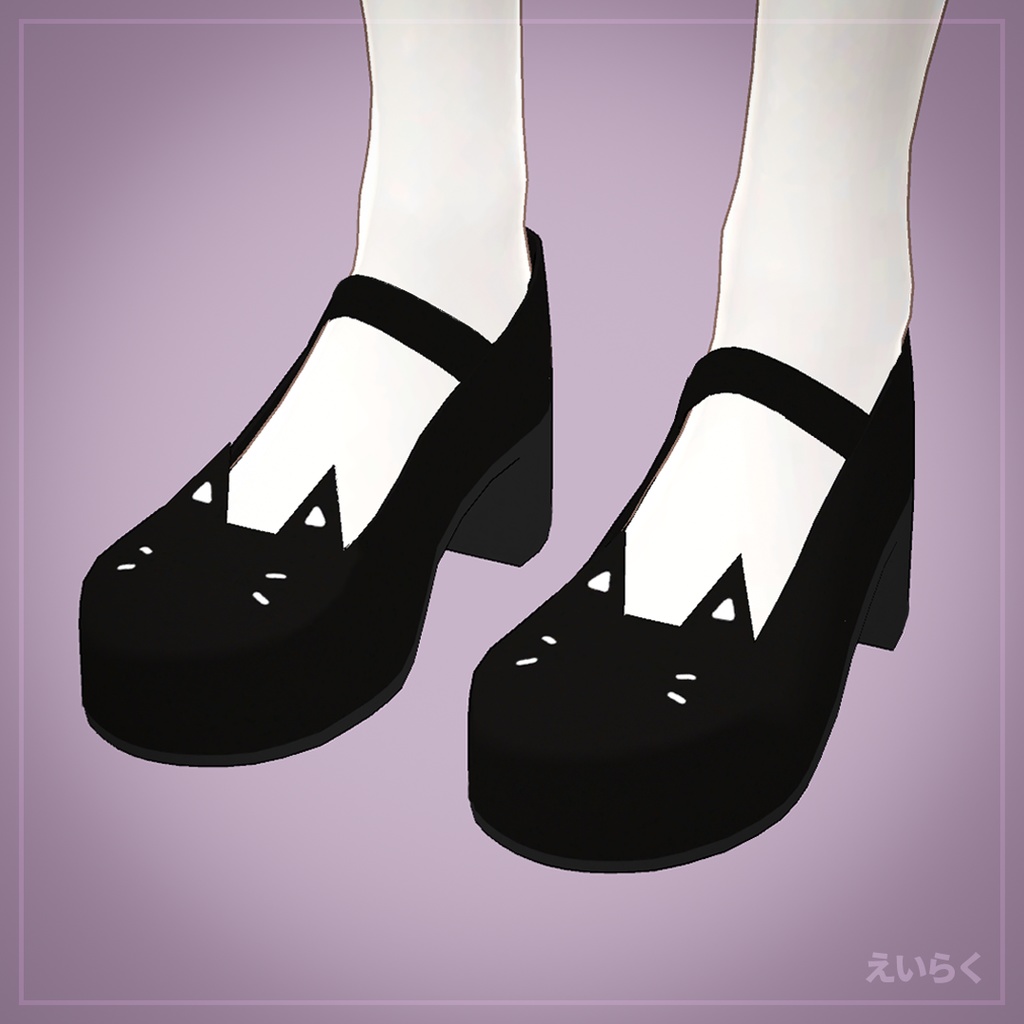 【VRChat想定】猫パンプス Cat Pumps Shoes image