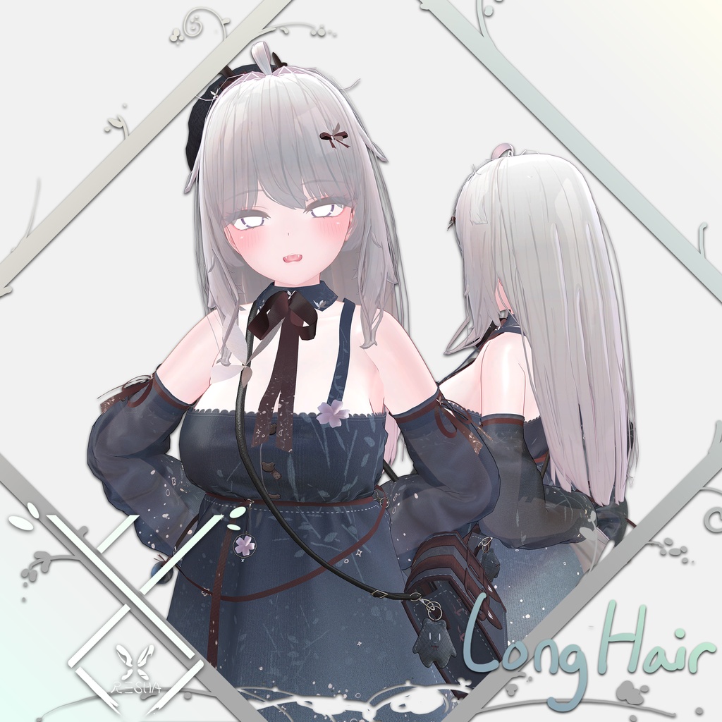 ばさばさロングヘアー（萌・桔梗・セレスティア・マヌカ用） image