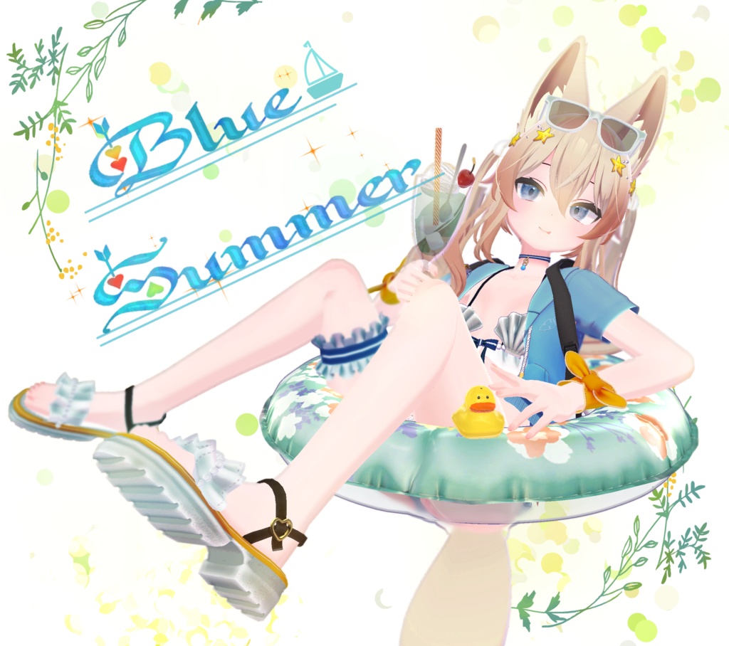 Blue summer【こまどアバター対応】 image