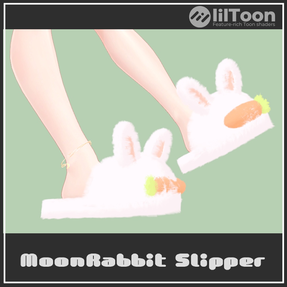 【VRChat想定】MoonRabbit Slipper(萌・マヌカ対応) image