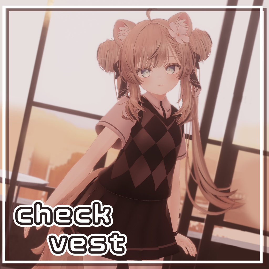MA対応　マヌカ専用衣装　-checkvest- image