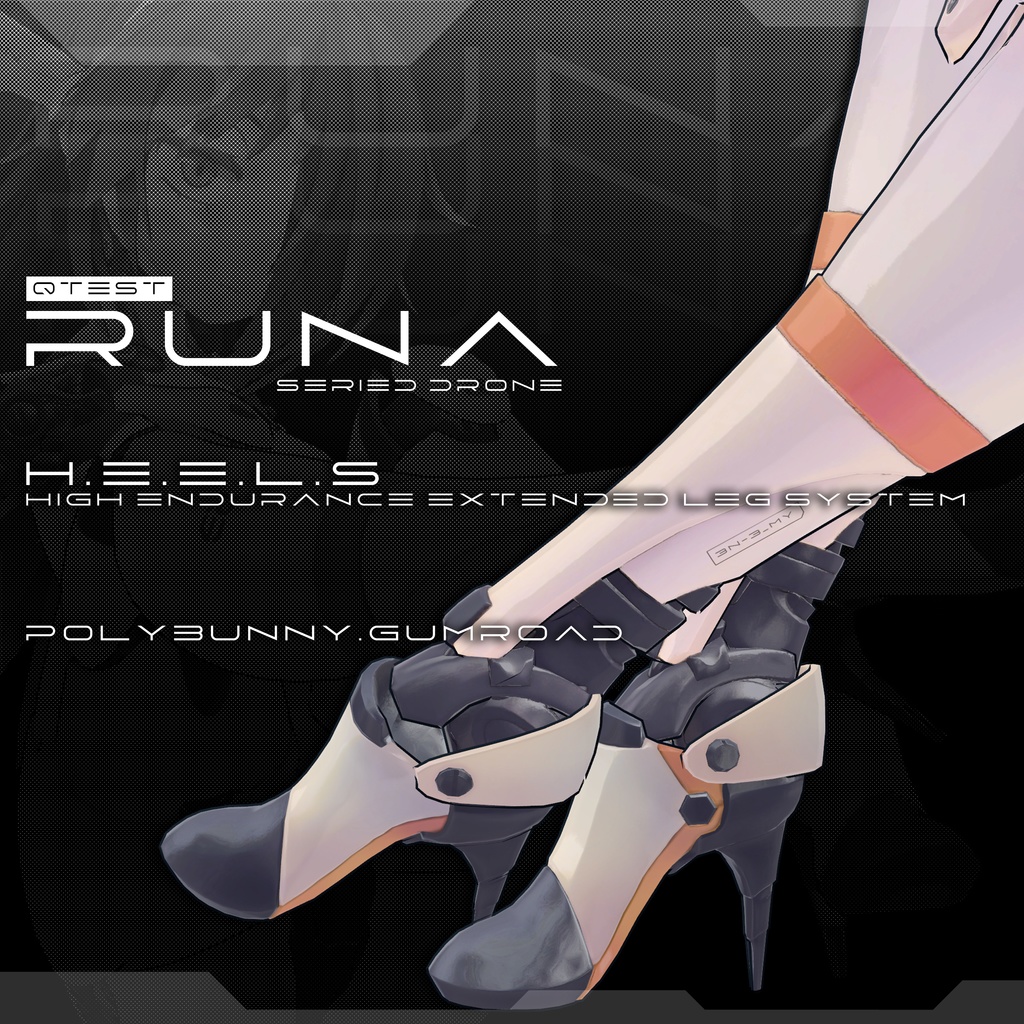  [オリジナル3Dコスチューム] Runa/Luna (ルナ)  ハイヒール  [VRC] image
