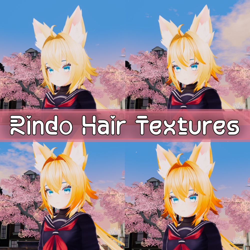 Rindo Gentian Hair Orange Hues Textures image