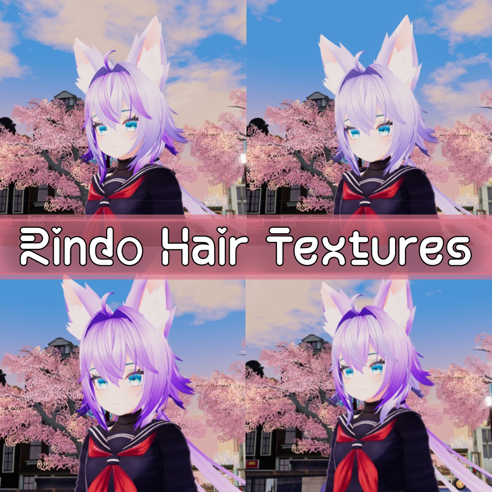 Rindo Gentian Hair Violet Hues Texture image