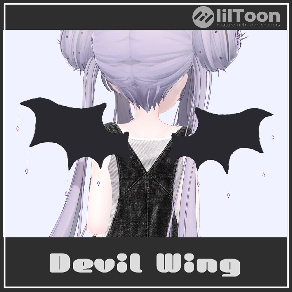 【VRChat想定】Devil Wing image