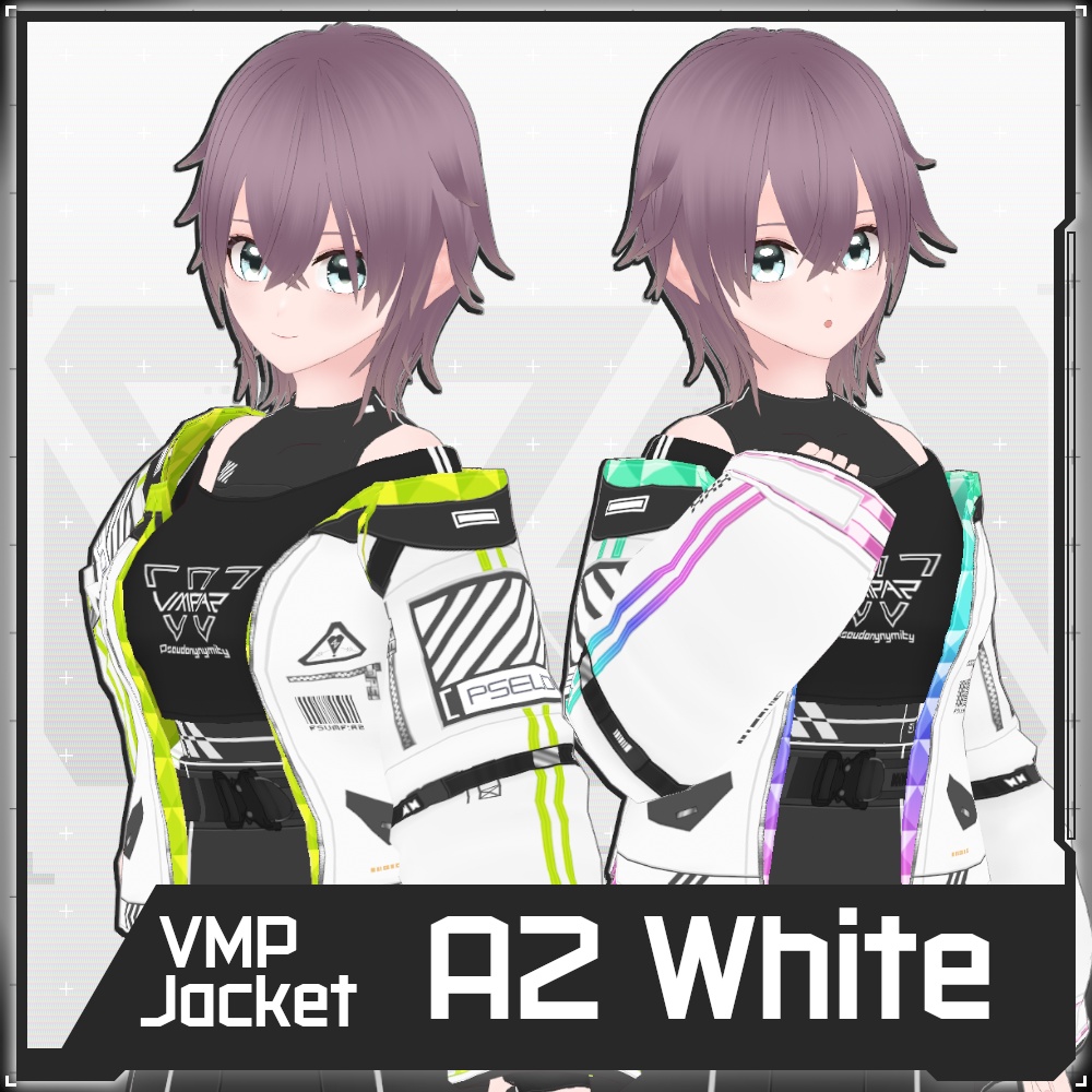 【Free/無料】VMP Jacket:A2 Variable White【VRoid】 image
