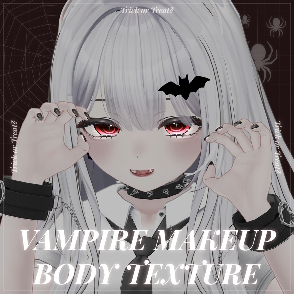 🕸️【マヌカ (Manuka)】Vampire Makeup and Body Texture 🕸️ image