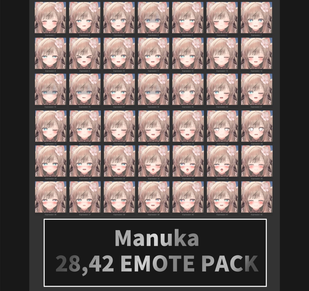 Manuka 3.0 SDK, VCC-compatible 28,42 Face Emote Package image