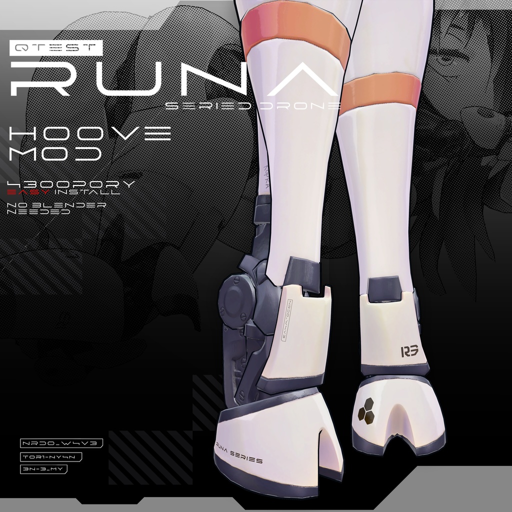 【オリジナル3Dコスチューム】Runa Hoove Mod【VRC】 image