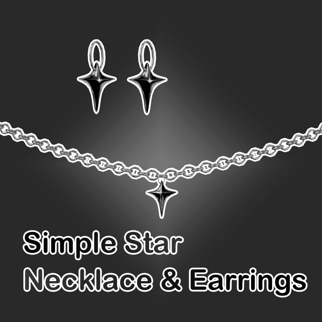 [Free] Simple Star Necklace & Earrings image