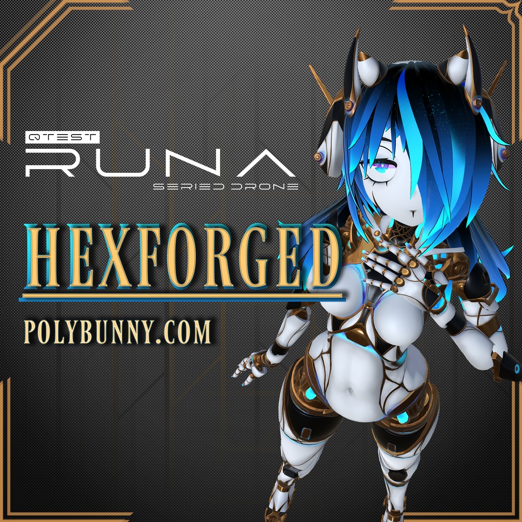 [VRC] Runa/Luna (ルナ) HEXFORGED スキン [Material/Texture] image