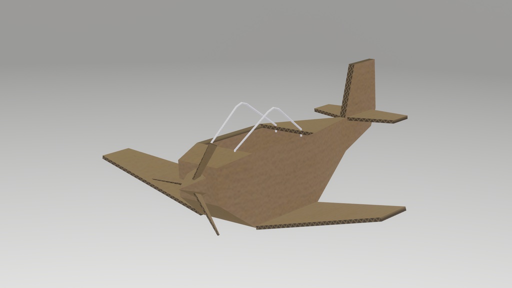 段ボール飛行機 image