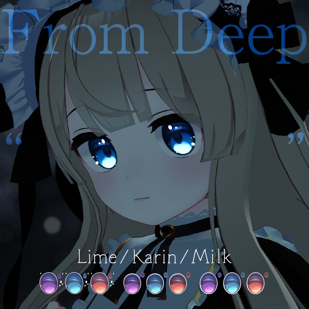 【あまとうさぎ3アバター専用】From Deep ” ” アイテクスチャ【全3色】 image
