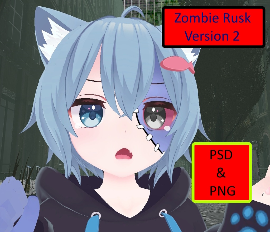 Free Zombie Skin for RUSK [rasuku]  Version image