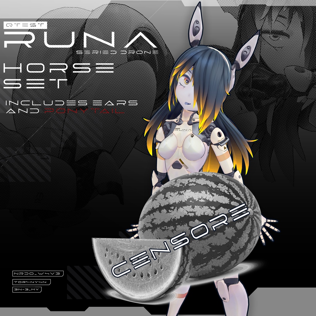 【オリジナル3Dコスチューム】Runa 1HP Set【VRC】 image