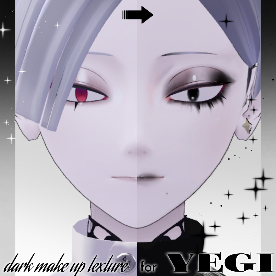 【Yegiさん】ダークメイクアップテクスチャ image