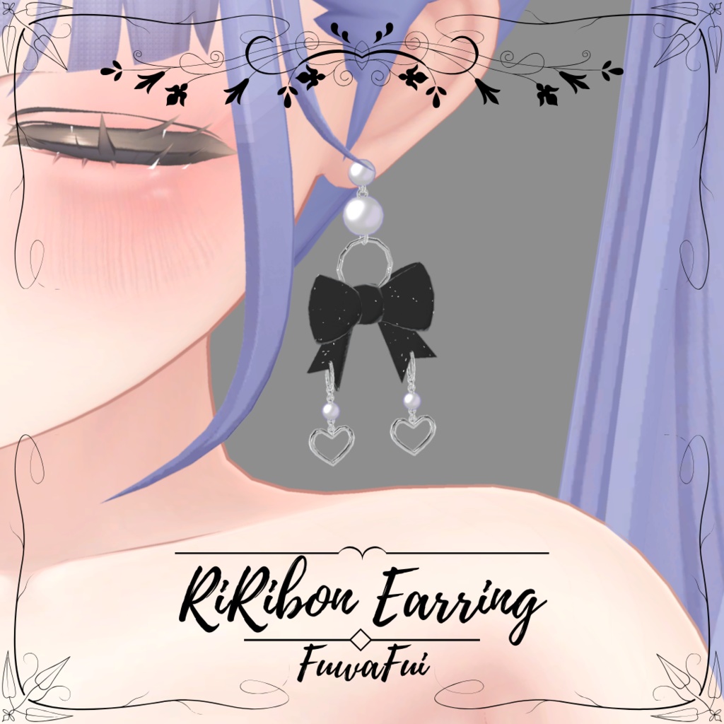 「RiRibon Earring」6アバター対応 (PB) image