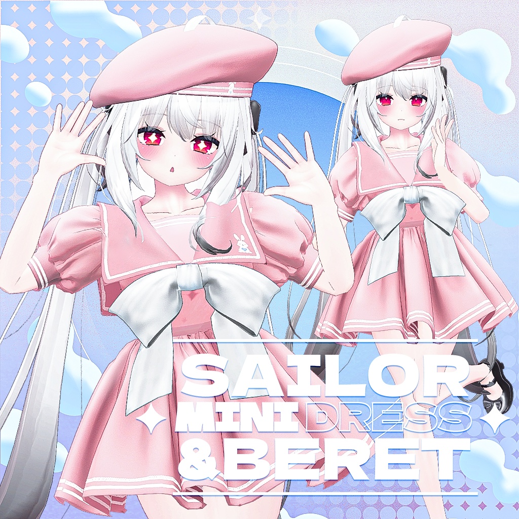 [MAYA] Sailor Mini Dress & Beret image