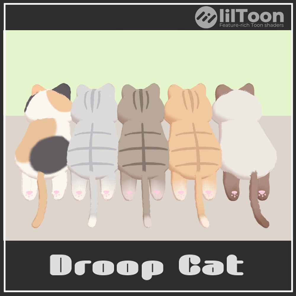 【VRChat想定】Droop Cat image
