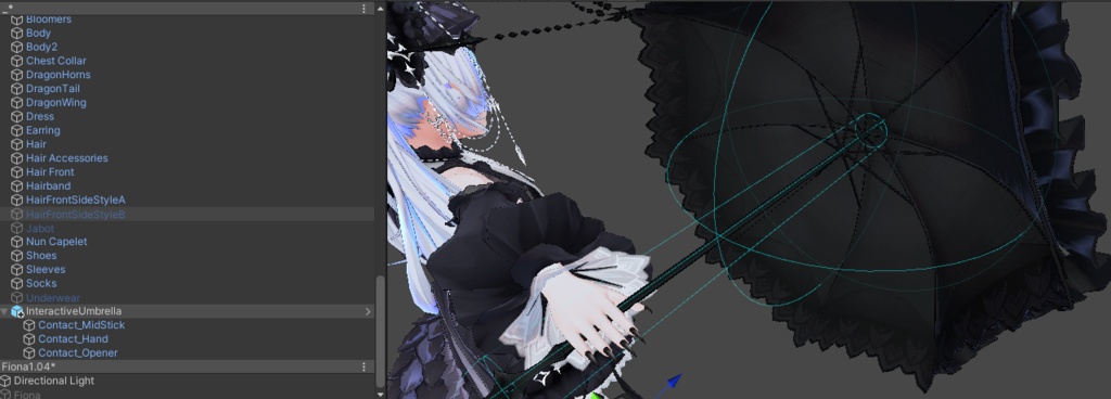 イリスちゃんの傘をインタラクティブ化するやつ image