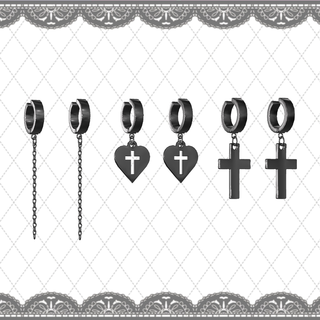 Landmine-style earrings (4 types) image
