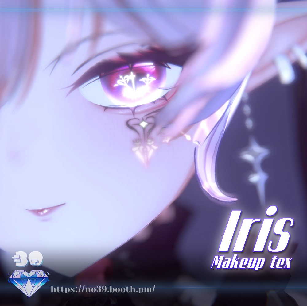 【 イリス(Iris) 専用 】Little Devil Makeup+Body/Face Tattoo texture+Material[HD-PSD] image