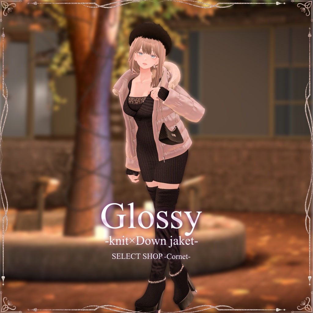 [ Glossy-knit  Down jacket ] SELECT SHOP Cornet #Glossy #Cornet image