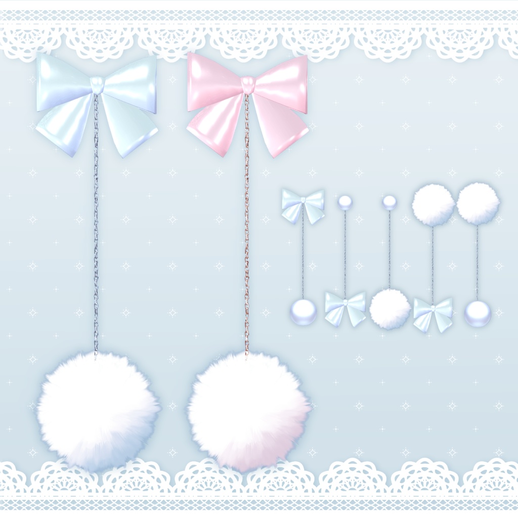 もこもこイヤリング（ピアス） image