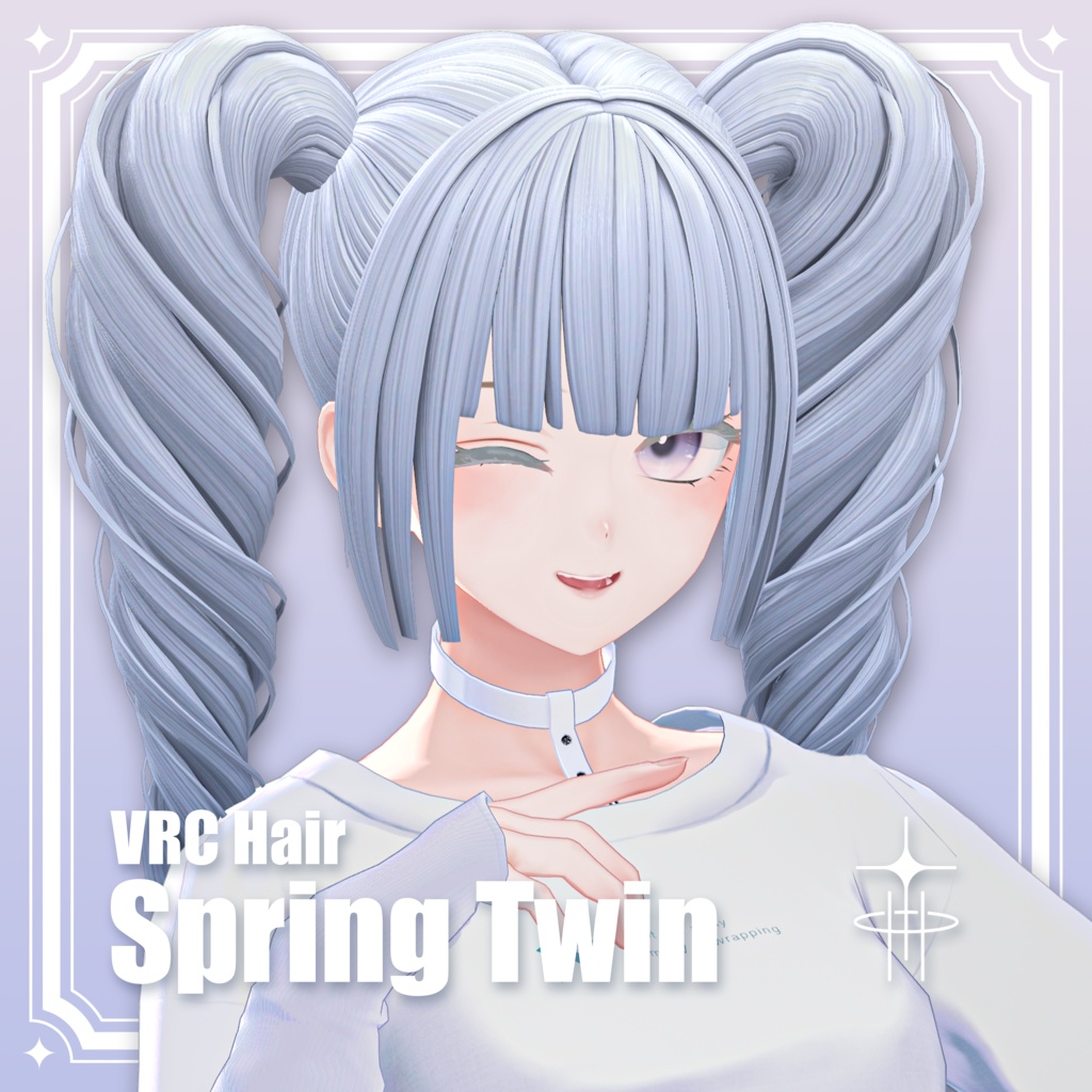 【VRC Hair】Spring Twin image